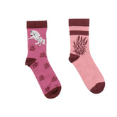 2 paires de chaussettes en coton biologique avec motif dinosaure - durables, confortables et respectueuses de la peau